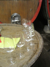 Weinprobe inklusive - hier im historischen Holzfasskeller